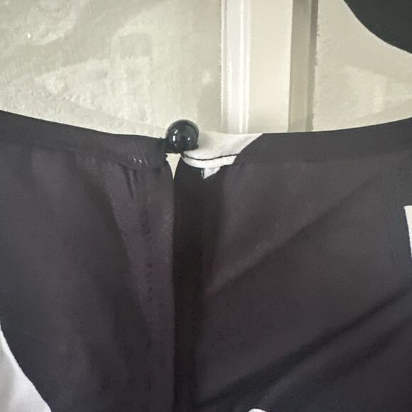 Floral Sheath Dress Women's 8/10 NWOT Black White Maxi - Picture 4 of 9